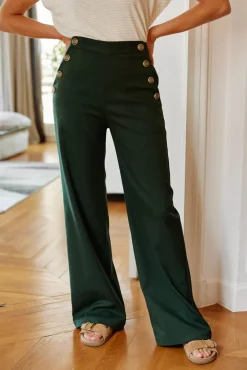 Pantalons & Jeans|LA PETITE ÉTOILE Pantalon Cady Vert