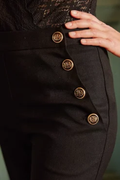 Pantalons & Jeans|LA PETITE ÉTOILE Pantalon Cady Noir