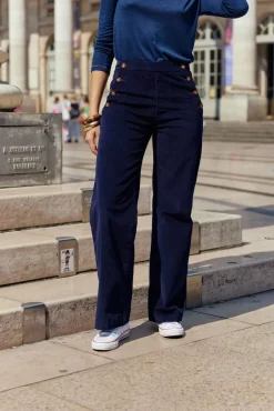 Pantalons & Jeans|LA PETITE ÉTOILE Pantalon Cady V Marine