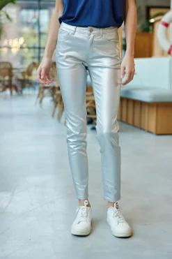 Pantalons & Jeans|LA PETITE ÉTOILE Pantalon Doli Argent