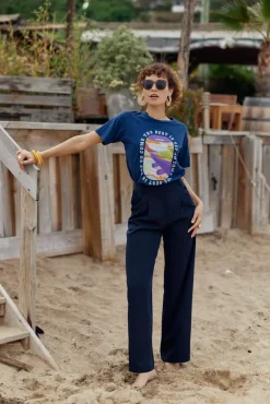 Pantalons & Jeans|LA PETITE ÉTOILE Pantalon Egu Marine
