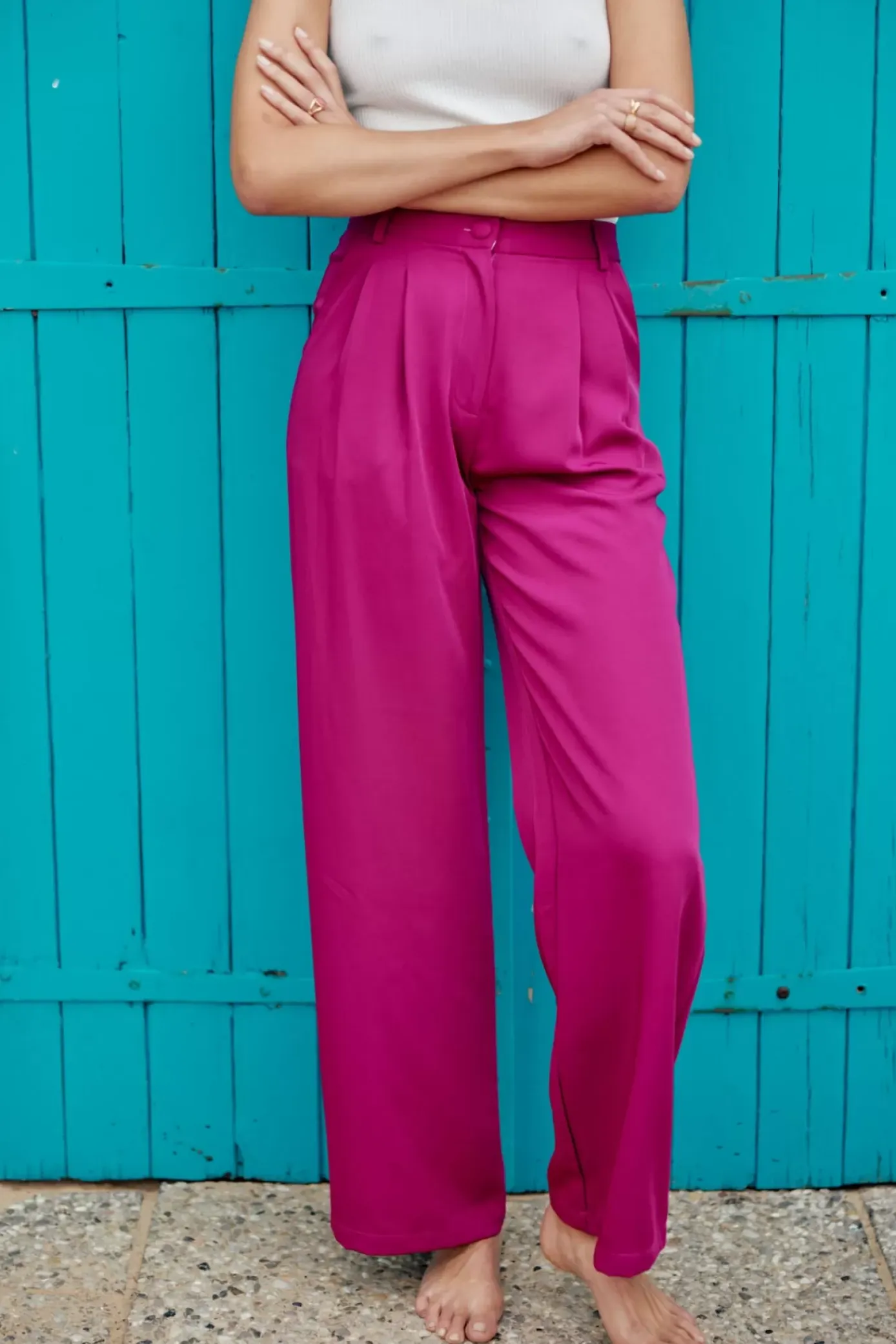 Pantalons & Jeans|LA PETITE ÉTOILE Pantalon Egu Fushia