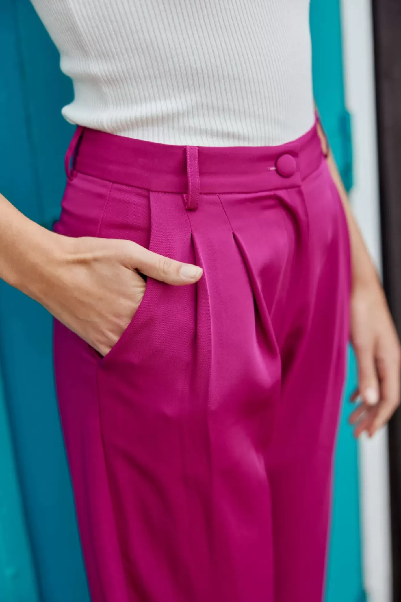 Pantalons & Jeans|LA PETITE ÉTOILE Pantalon Egu Fushia