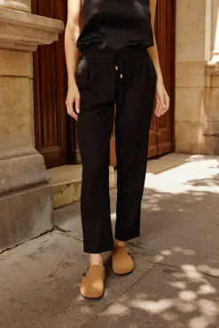 Pantalons & Jeans|LA PETITE ÉTOILE Pantalon Karama Noir