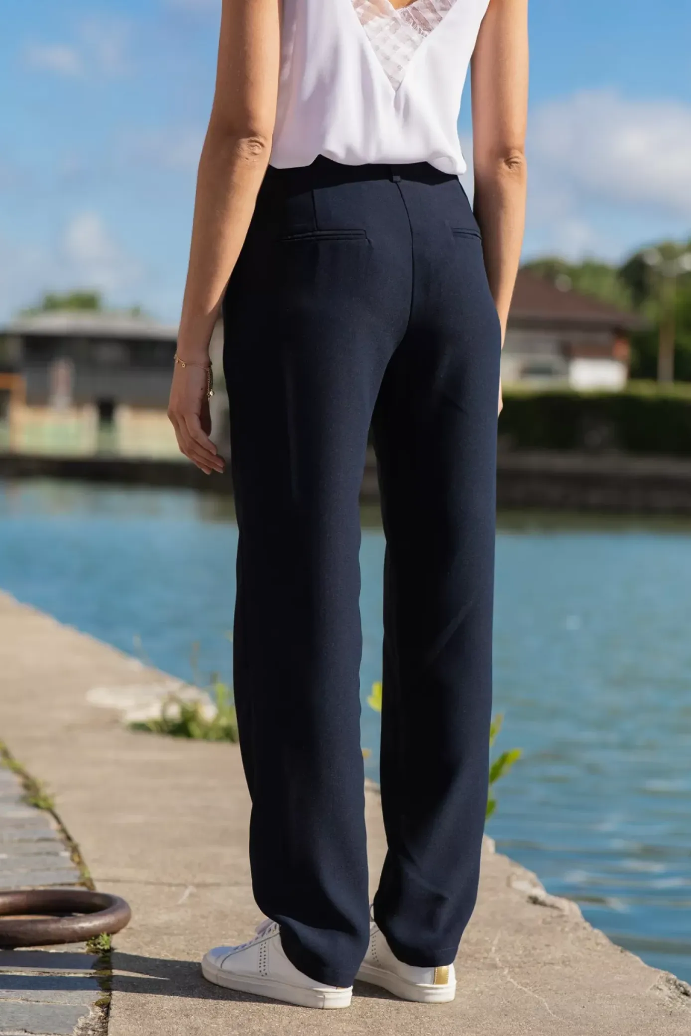 Pantalons & Jeans|LA PETITE ÉTOILE Pantalon Katnis Marine