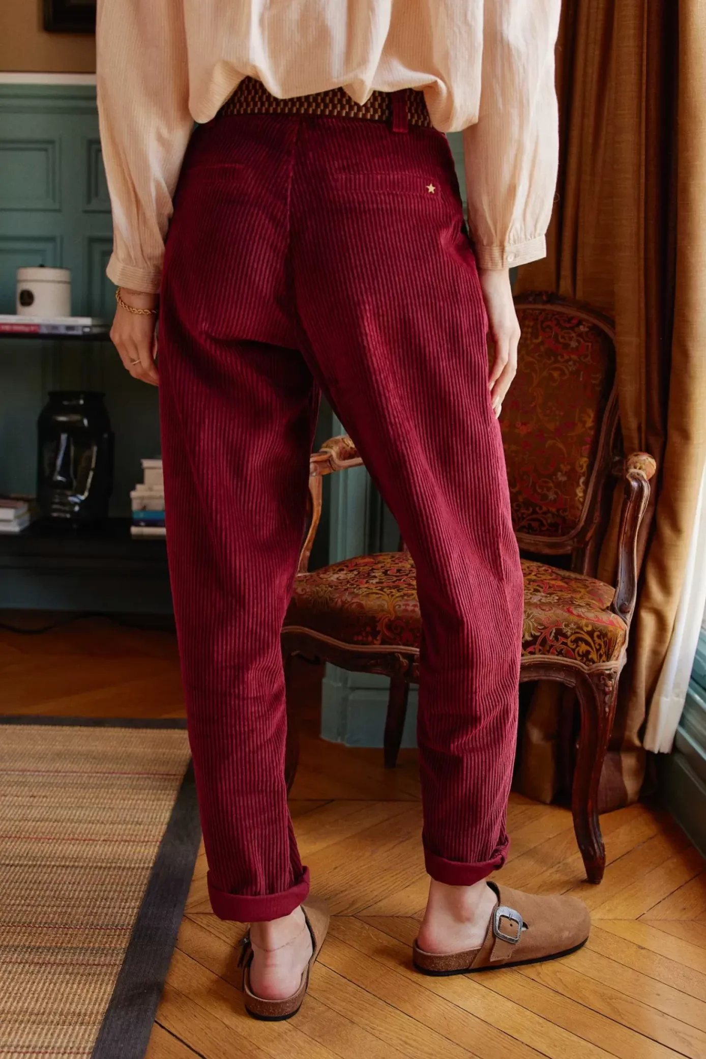 Pantalons & Jeans|LA PETITE ÉTOILE Pantalon Marisol Framboise Cuite