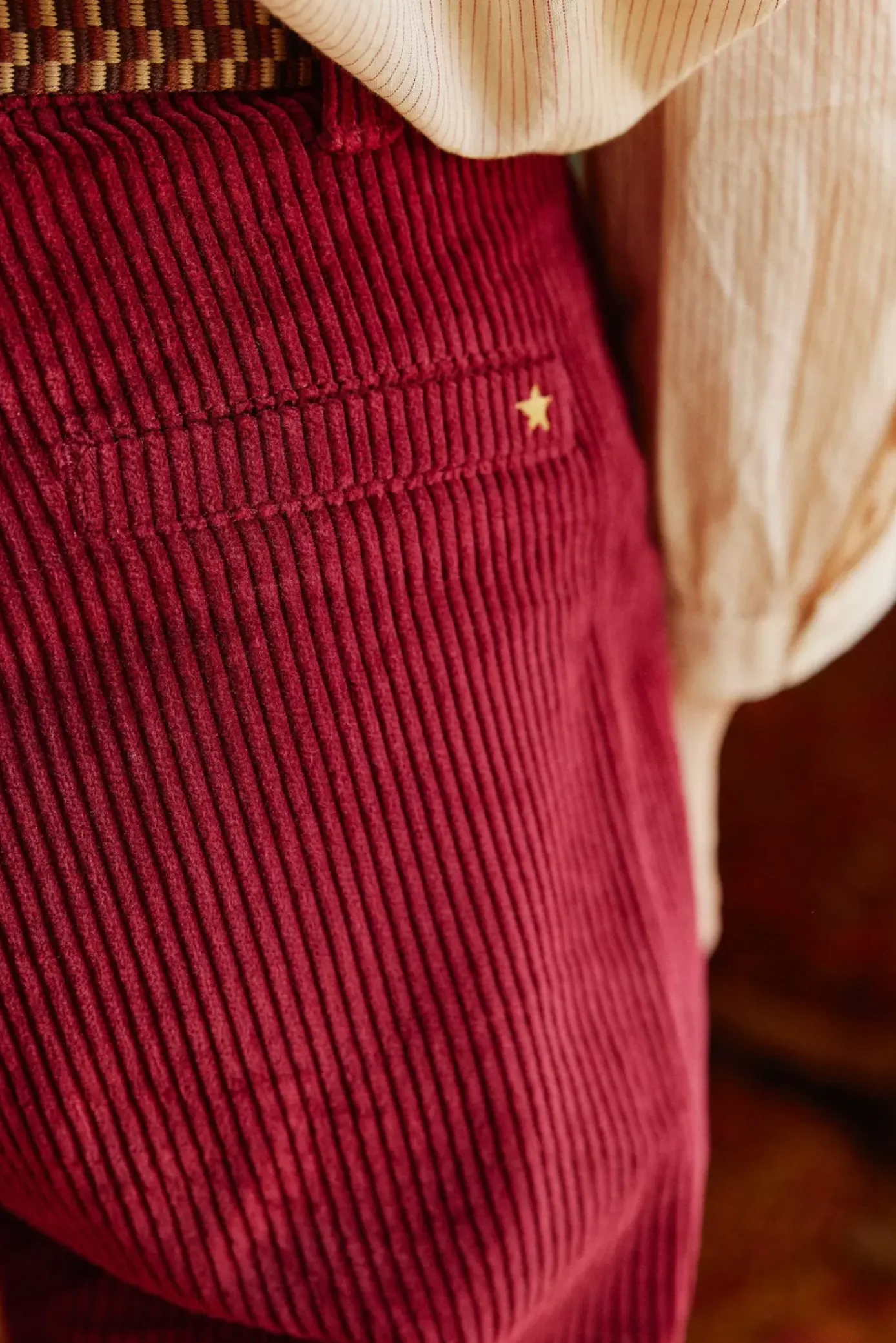 Pantalons & Jeans|LA PETITE ÉTOILE Pantalon Marisol Framboise Cuite