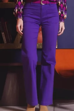 Pantalons & Jeans|LA PETITE ÉTOILE Pantalon Sonny T Violet