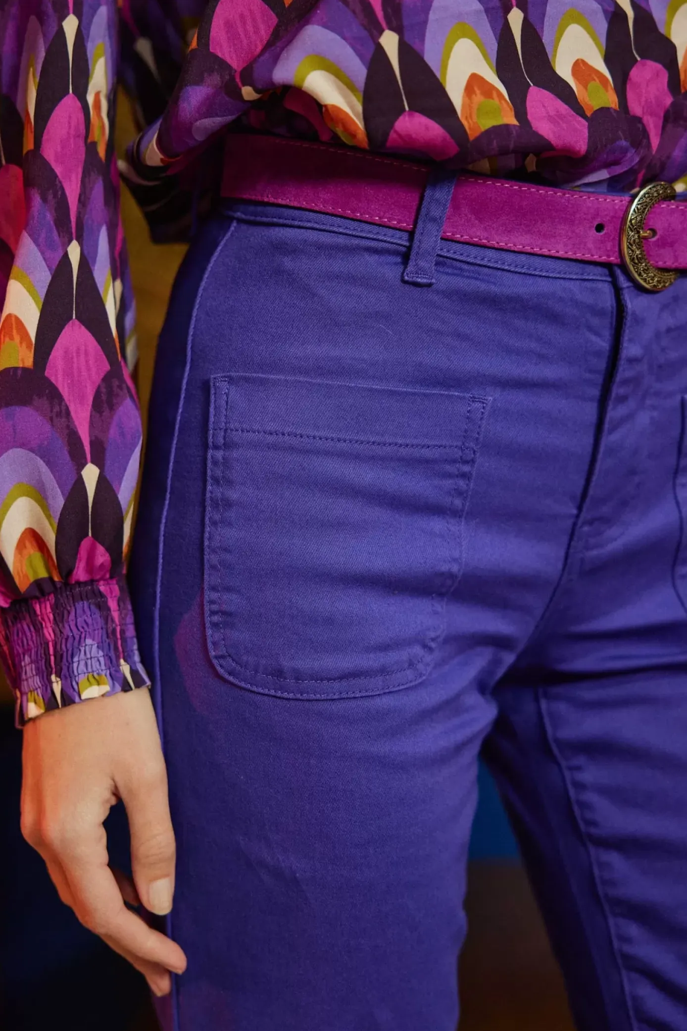Pantalons & Jeans|LA PETITE ÉTOILE Pantalon Sonny T Violet
