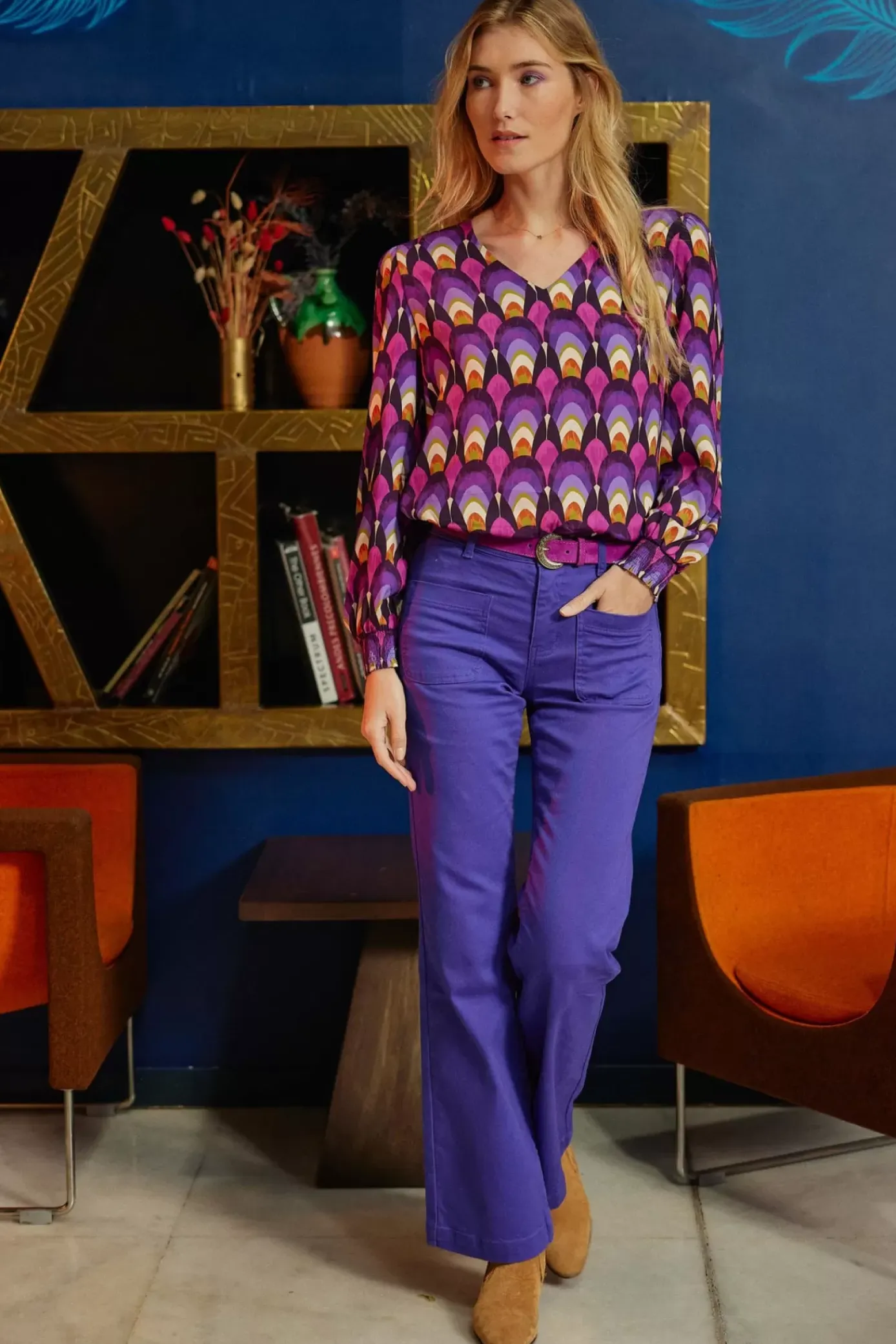 Pantalons & Jeans|LA PETITE ÉTOILE Pantalon Sonny T Violet