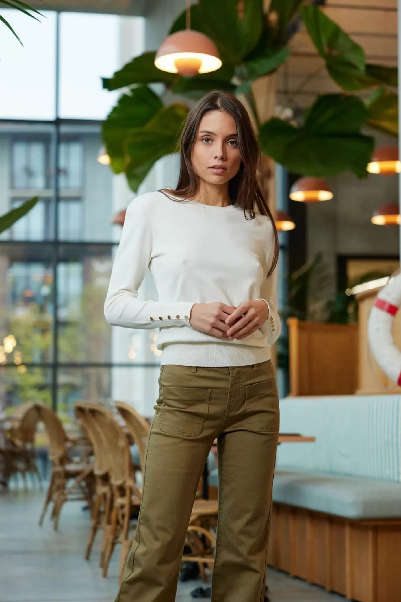 Pantalons & Jeans|LA PETITE ÉTOILE Pantalon Sonny T Kaki