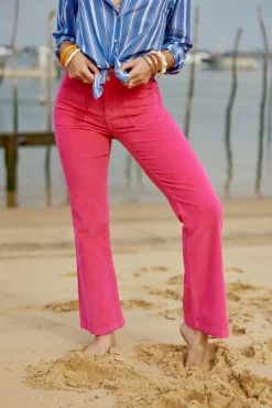 Pantalons & Jeans|LA PETITE ÉTOILE Pantalon Sonny Velours Rose