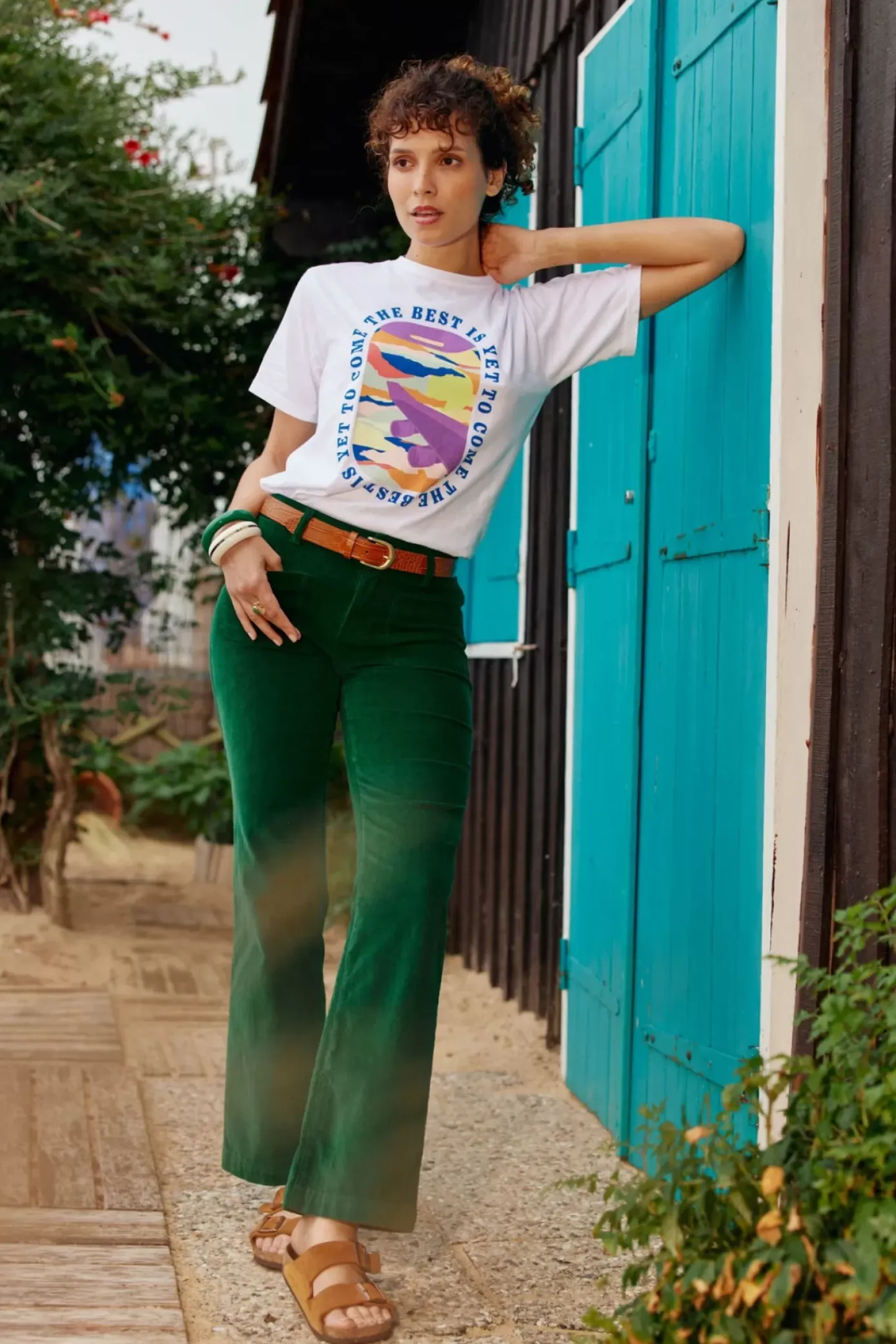 Pantalons & Jeans|LA PETITE ÉTOILE Pantalon Sonny Velours Vert