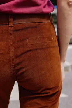 Pantalons & Jeans|LA PETITE ÉTOILE Pantalon Sonny Velours Marron