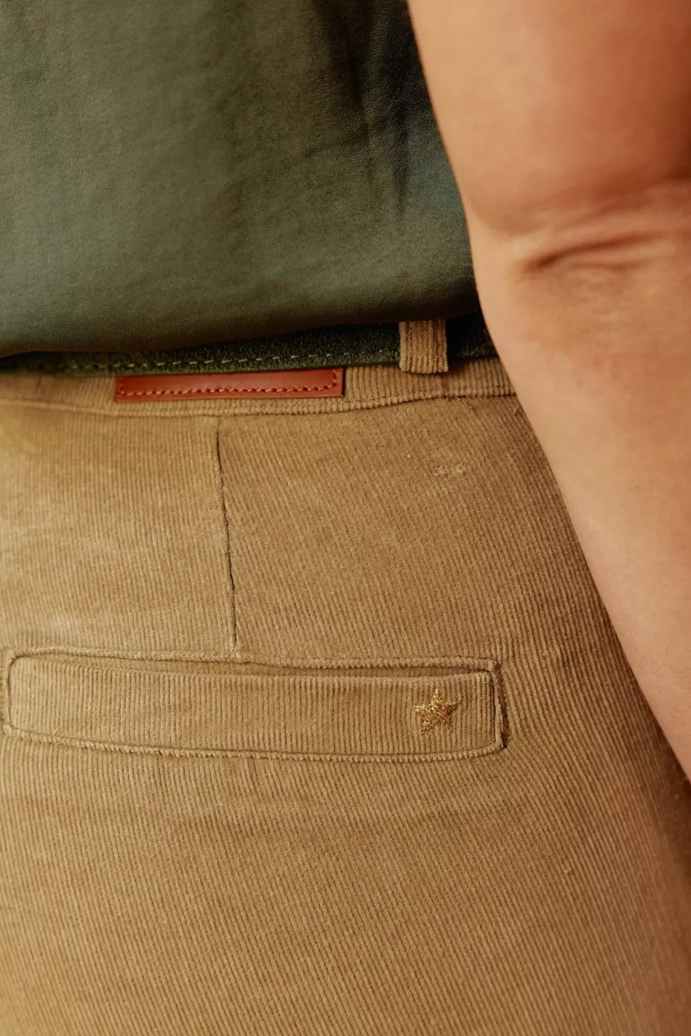 Pantalons & Jeans|LA PETITE ÉTOILE Pantalon Sonny Velours Beige