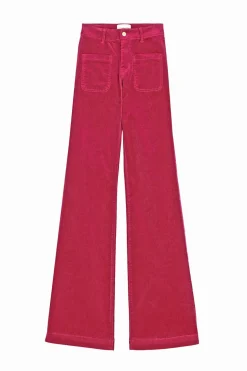Pantalons & Jeans|LA PETITE ÉTOILE Pantalon Sonny Velours Framboise
