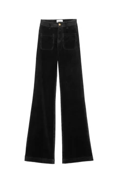 Pantalons & Jeans|LA PETITE ÉTOILE Pantalon Sonny Velours Noir
