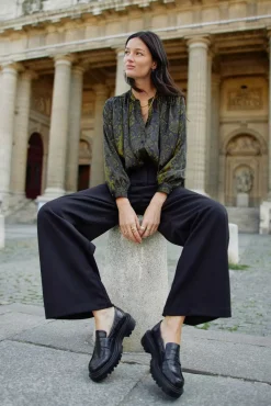 Pantalons & Jeans|LA PETITE ÉTOILE Pantalon Zeline Noir