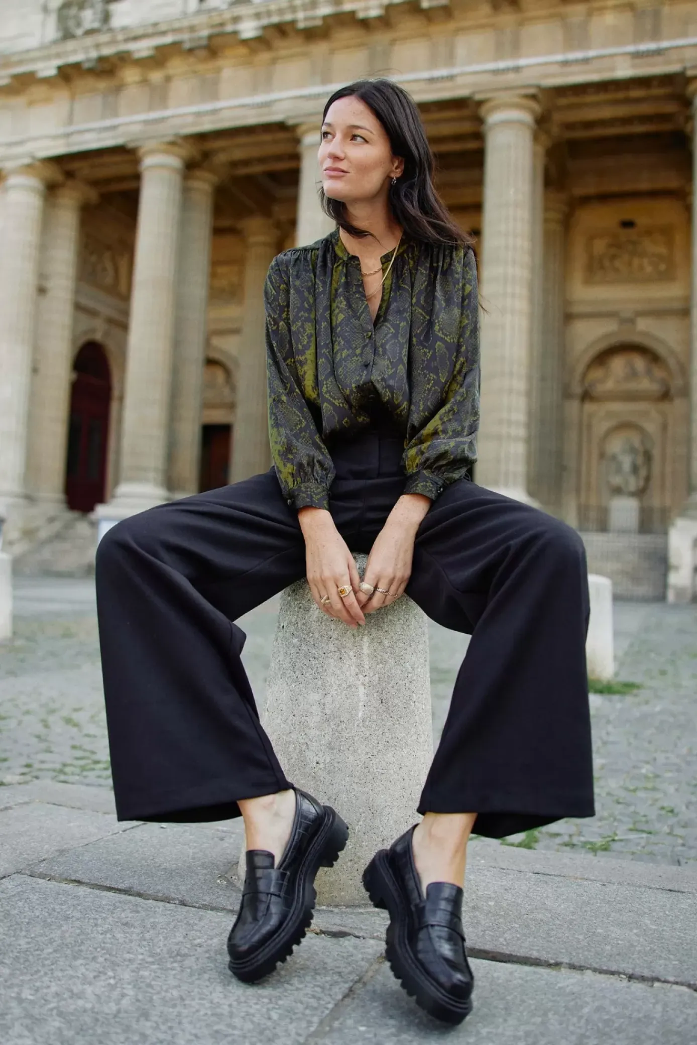 Pantalons & Jeans|LA PETITE ÉTOILE Pantalon Zeline Noir