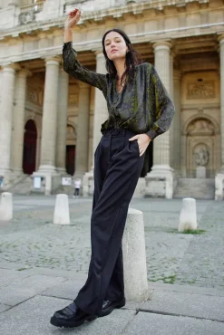 Pantalons & Jeans|LA PETITE ÉTOILE Pantalon Zeline Noir