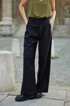 Pantalons & Jeans|LA PETITE ÉTOILE Pantalon Zeline Noir