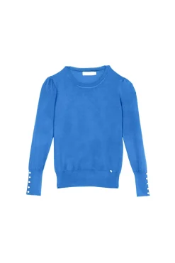 Mailles|LA PETITE ÉTOILE Pull Beatrice Bleu