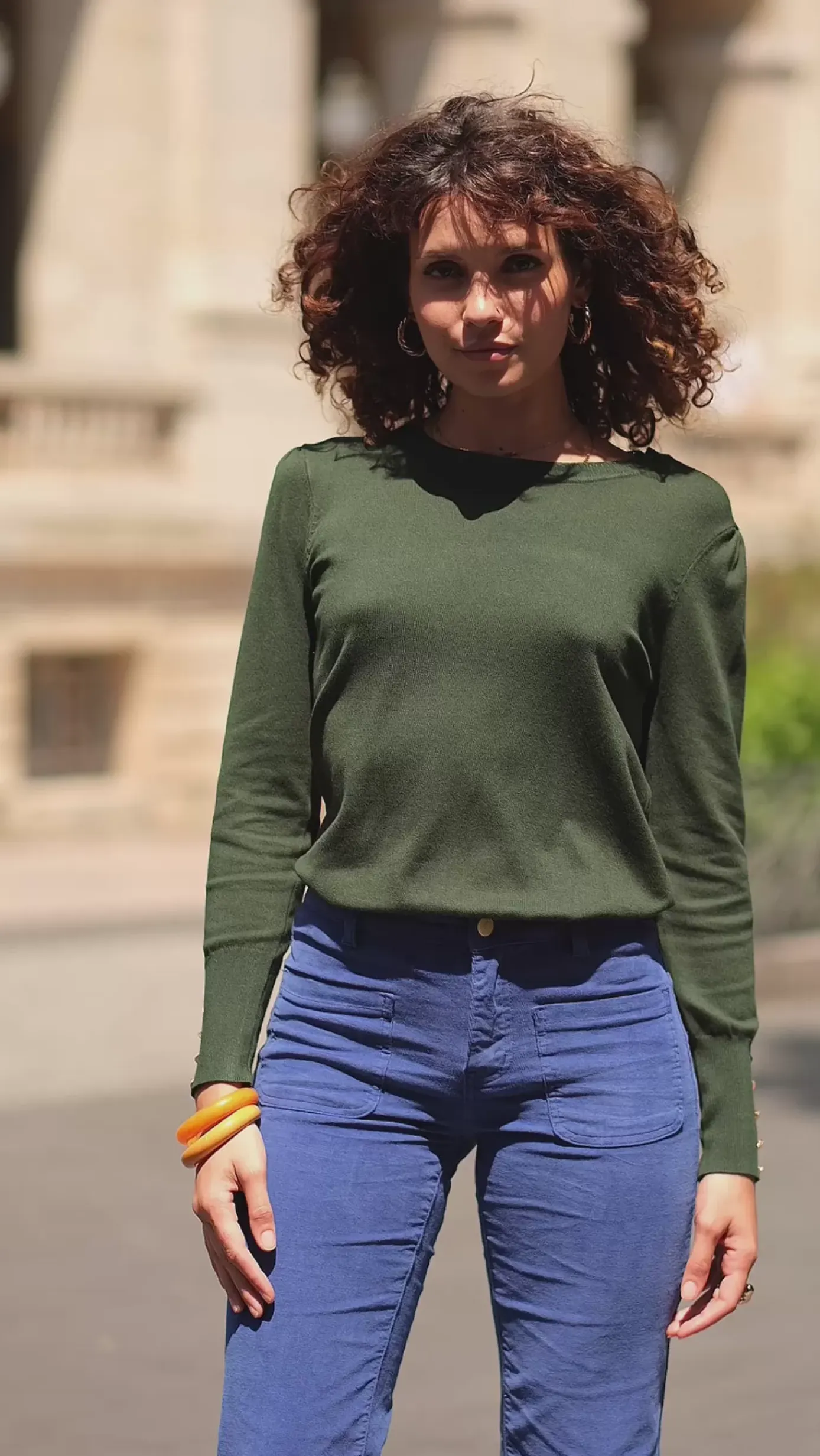 Mailles|LA PETITE ÉTOILE Pull Beatrice Vert Anglais