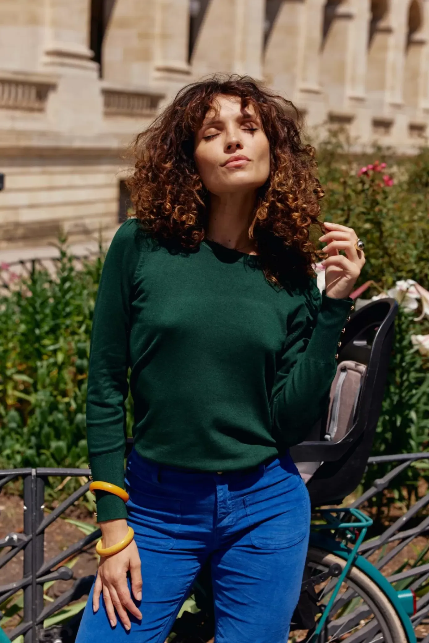 Mailles|LA PETITE ÉTOILE Pull Beatrice Vert Anglais