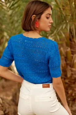 Mailles|LA PETITE ÉTOILE Pull Indiana Bleu