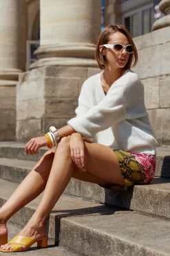Mailles|LA PETITE ÉTOILE Pull Malaly Ecru