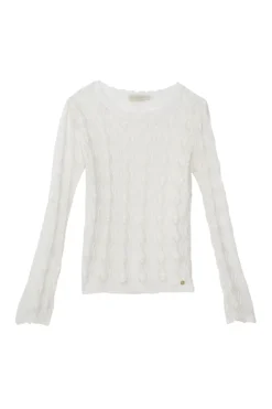 Mailles|LA PETITE ÉTOILE Pull Radia Ecru