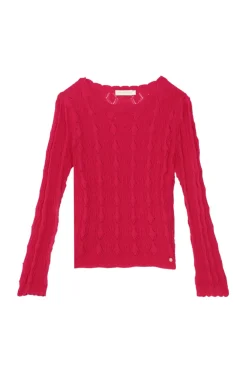 Mailles|LA PETITE ÉTOILE Pull Radia Fuchsia