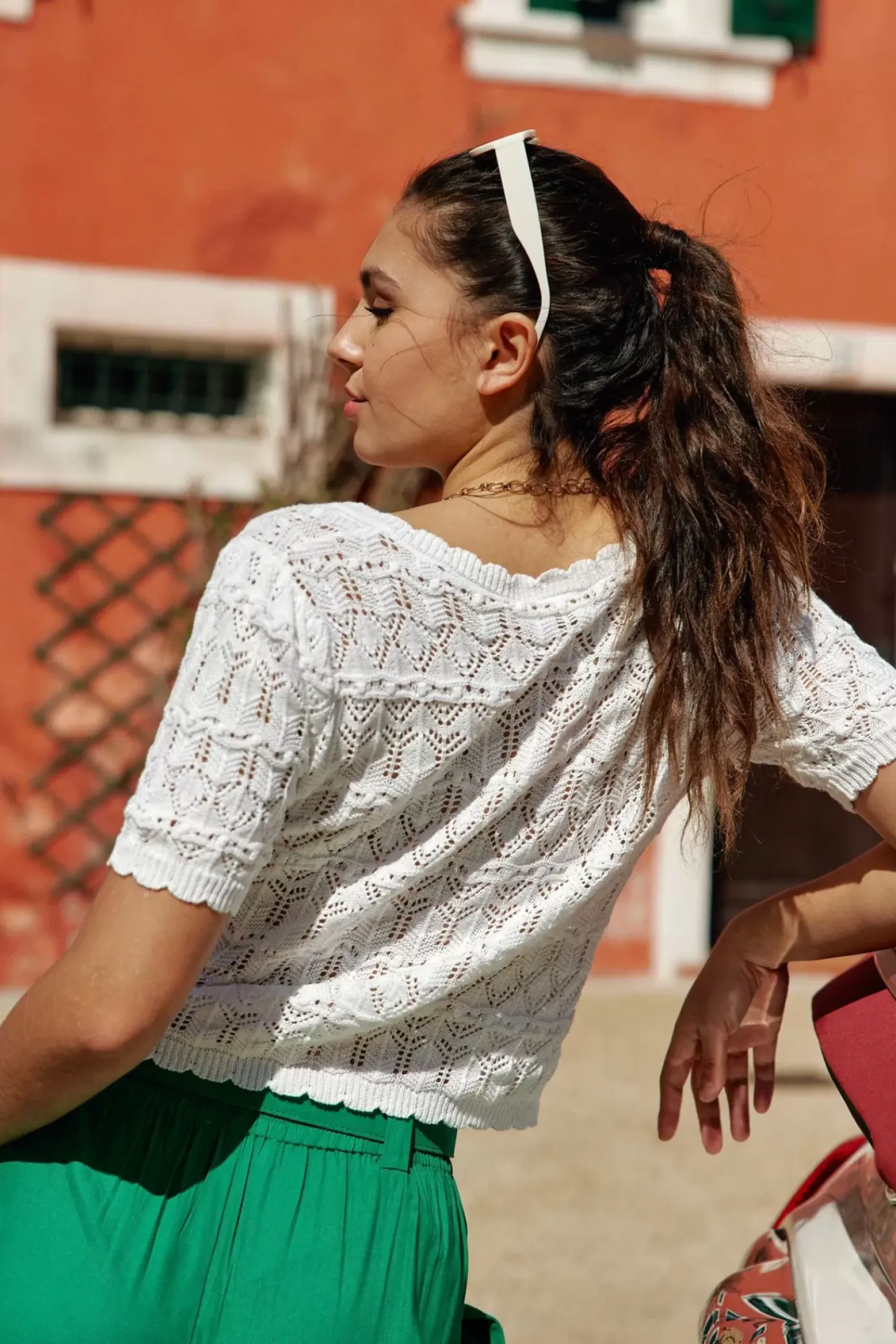 Mailles|LA PETITE ÉTOILE Pull Roberta Blanc