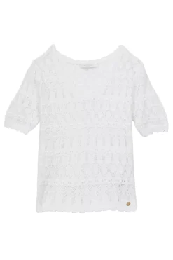 Mailles|LA PETITE ÉTOILE Pull Roberta Blanc