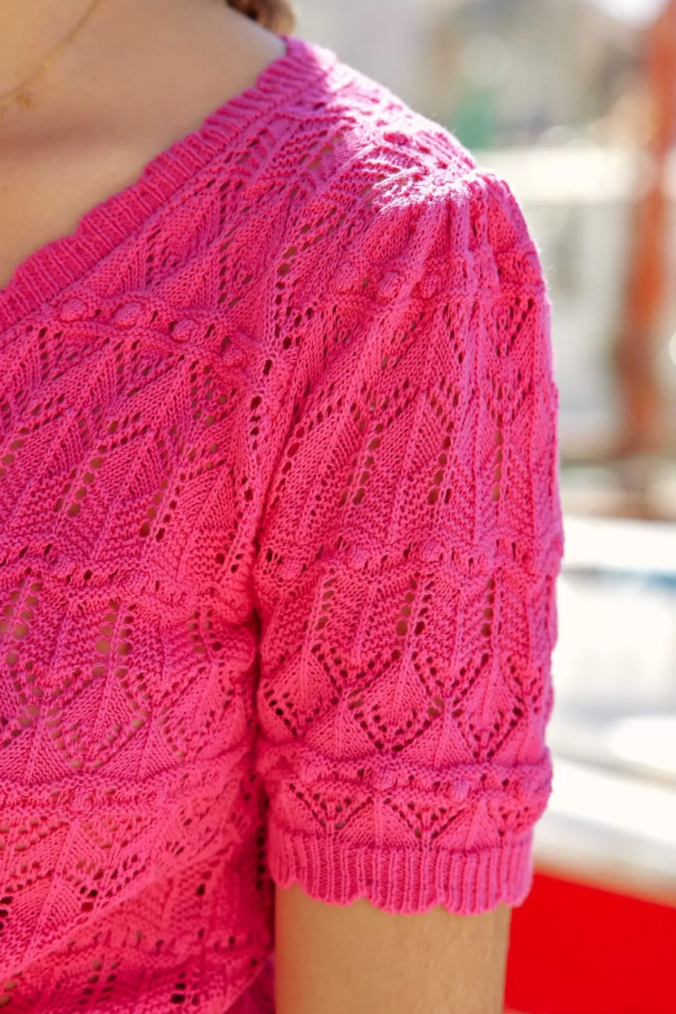 Mailles|LA PETITE ÉTOILE Pull Roberta Fuchsia