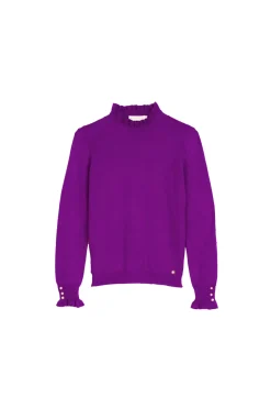 Mailles|LA PETITE ÉTOILE Pull Solferinos Violet