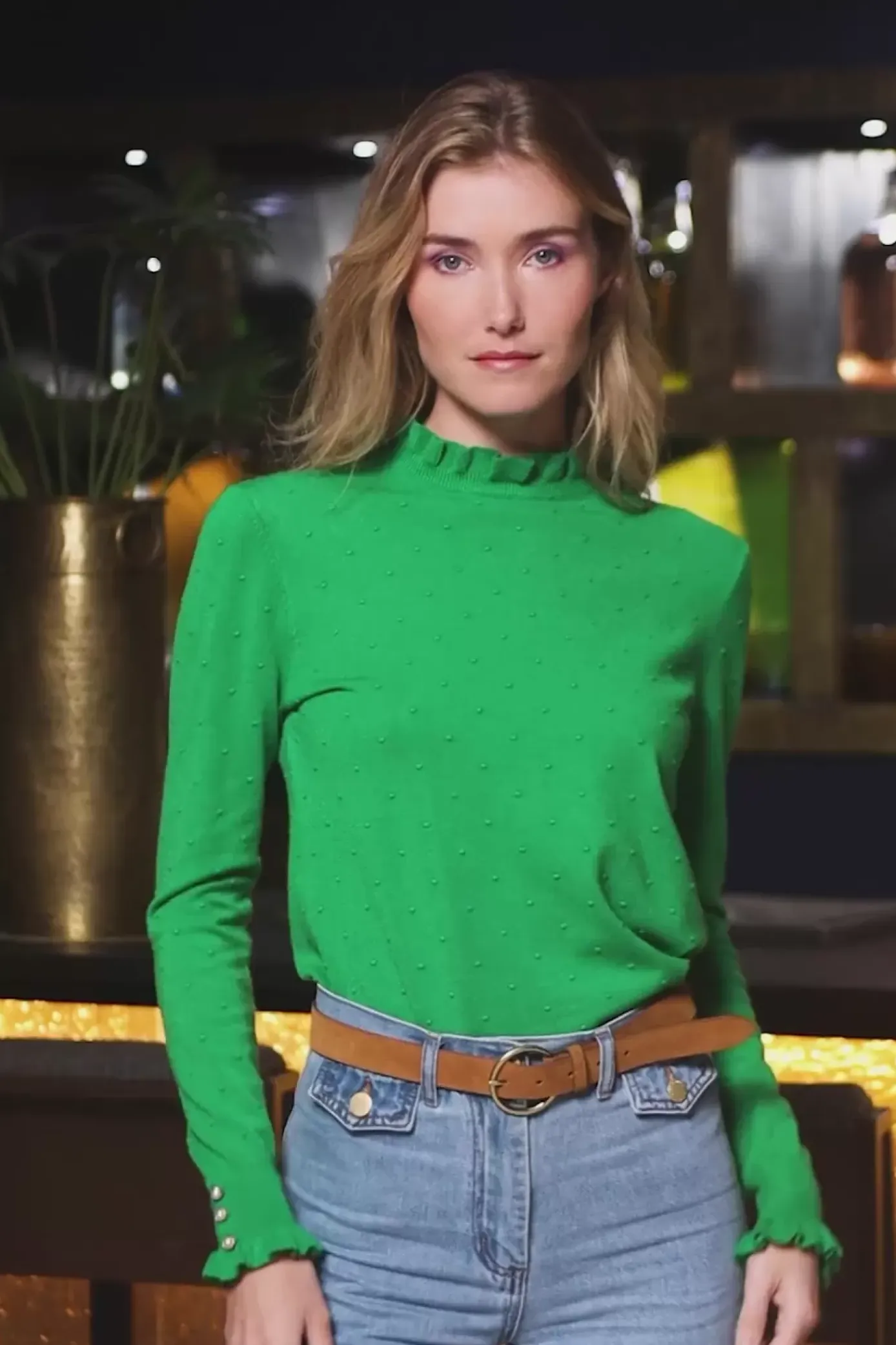 Mailles|LA PETITE ÉTOILE Pull Solferinos Vert