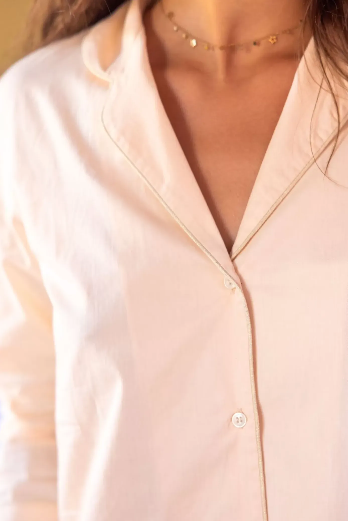 Les Pyjamas|LA PETITE ÉTOILE Pyjama Set Azita Champagne