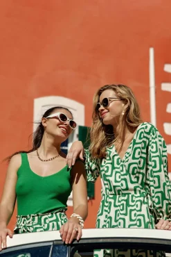 Robes & Combinaisons|LA PETITE ÉTOILE Robe Afia Vert