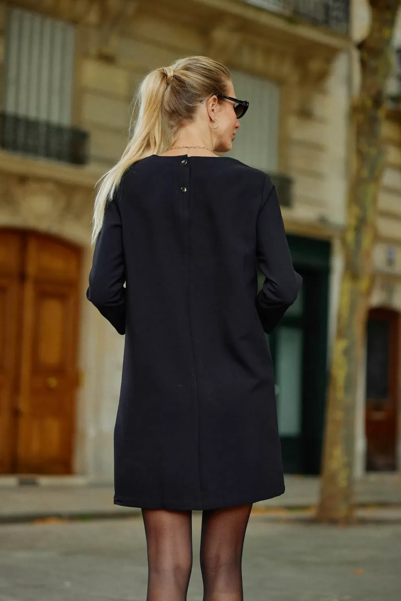 Robes & Combinaisons|LA PETITE ÉTOILE Robe Auxina Noir