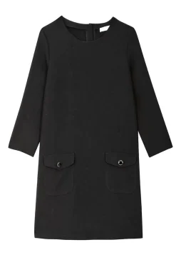 Robes & Combinaisons|LA PETITE ÉTOILE Robe Auxina Noir