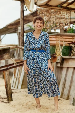 Robes & Combinaisons|LA PETITE ÉTOILE Robe Enso Bleu