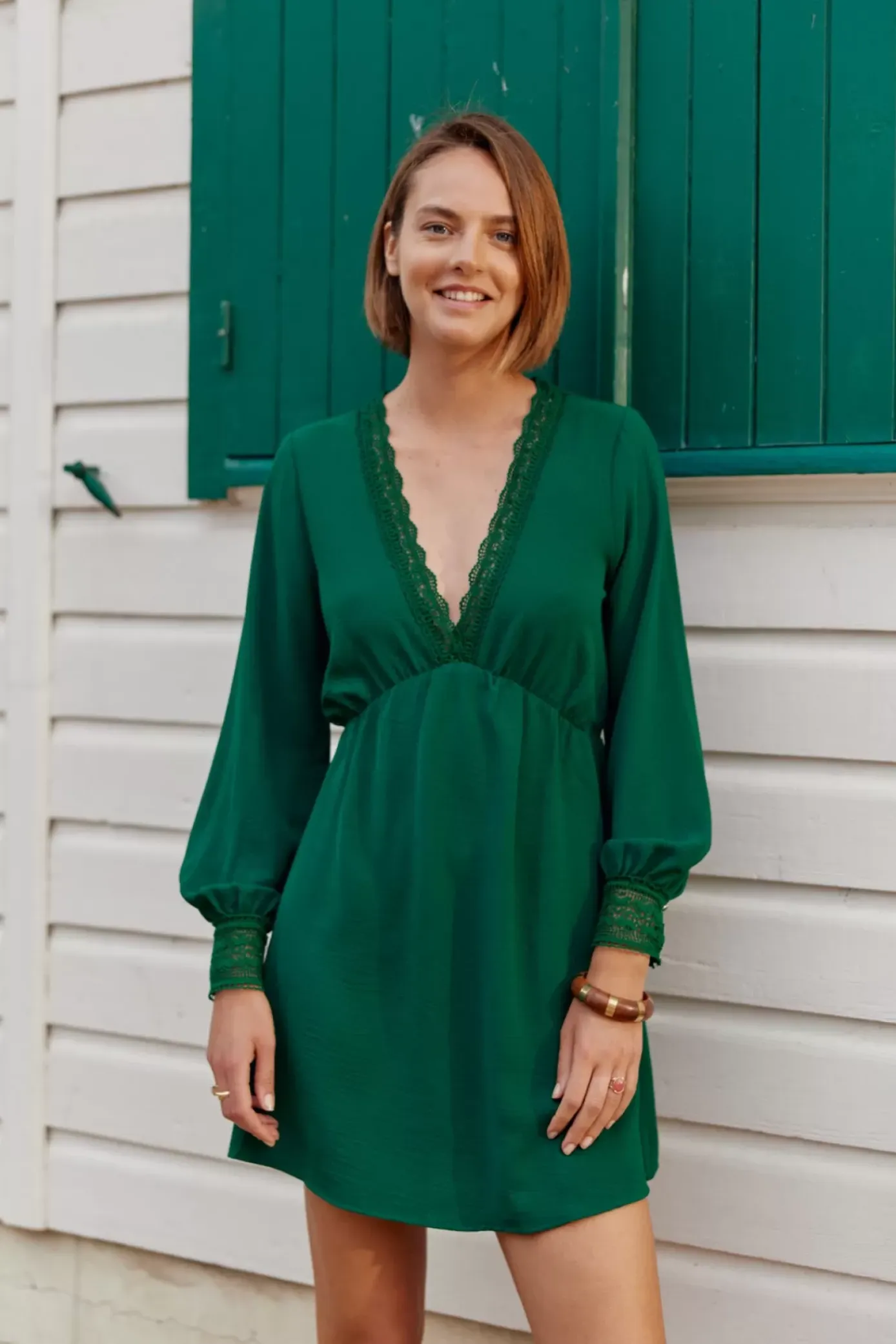 Robes & Combinaisons|LA PETITE ÉTOILE Robe Evangeline Vert