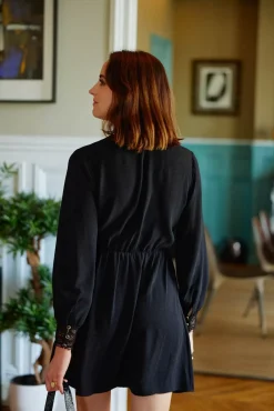 Robes & Combinaisons|LA PETITE ÉTOILE Robe Evangeline Noir