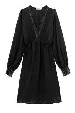 Robes & Combinaisons|LA PETITE ÉTOILE Robe Evangeline Noir