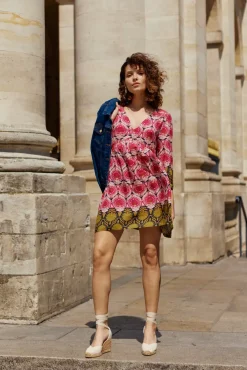 Robes & Combinaisons|LA PETITE ÉTOILE Robe Fraya Aztek