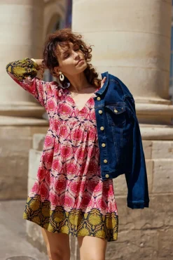 Robes & Combinaisons|LA PETITE ÉTOILE Robe Fraya Aztek