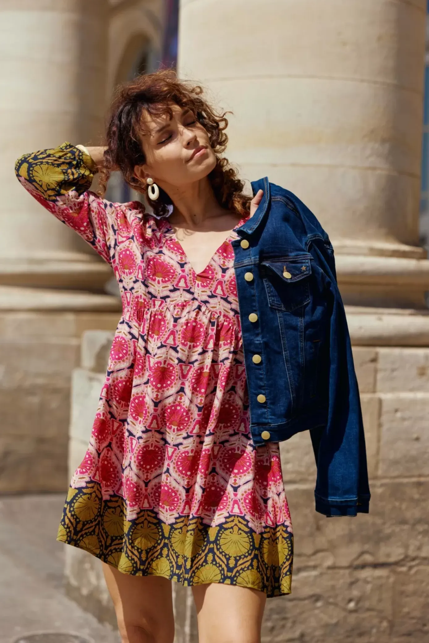 Robes & Combinaisons|LA PETITE ÉTOILE Robe Fraya Aztek