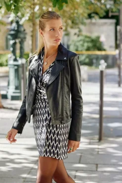 Robes & Combinaisons|LA PETITE ÉTOILE Robe Fulvia Ecru/Noir