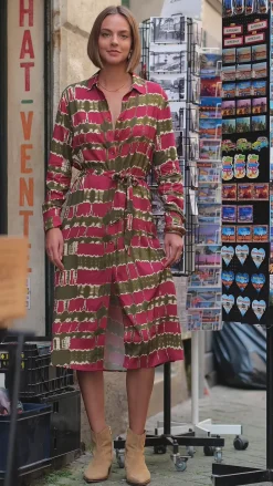 Robes & Combinaisons|LA PETITE ÉTOILE Robe Gaia Tie&Dye